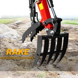 Free shipping, lawn rake attachment – suitable for small excavators, convenient for garden and farm work.