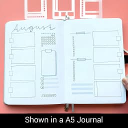 3 Pack Handmade Flexible Record Template – Multifunctional Mylar Stencils for Journal/Scrapbooking/Daily Planning & Drafting