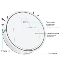 3-in-1 Robot Vacuum Cleaner USB Rechargeable Smart Navigation To Avoid Objects Automatic Cleaning Sweeping Machine Sweeper Robot