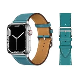 Leather Watch Band for Apple Watch Straps 46mm 44mm 41mm 45mm 38-42mm 40mm 49mm Bracelet iWatch Series 10-Ultra 9-8-7-SE-6-5-4-3