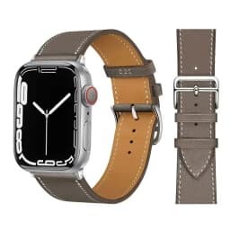 Leather Watch Band for Apple Watch Straps 46mm 44mm 41mm 45mm 38-42mm 40mm 49mm Bracelet iWatch Series 10-Ultra 9-8-7-SE-6-5-4-3