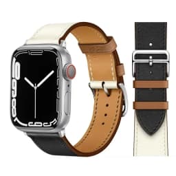 Leather Watch Band for Apple Watch Straps 46mm 44mm 41mm 45mm 38-42mm 40mm 49mm Bracelet iWatch Series 10-Ultra 9-8-7-SE-6-5-4-3