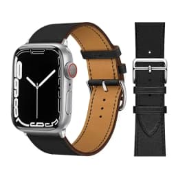 Leather Watch Band for Apple Watch Straps 46mm 44mm 41mm 45mm 38-42mm 40mm 49mm Bracelet iWatch Series 10-Ultra 9-8-7-SE-6-5-4-3