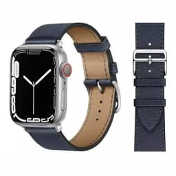 Leather Watch Band for Apple Watch Straps 46mm 44mm 41mm 45mm 38-42mm 40mm 49mm Bracelet iWatch Series 10-Ultra 9-8-7-SE-6-5-4-3