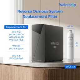 Waterdrop F2 Filter, Replacement for X8/X12/X16 RO System, 6-Month Lifetime | Long Filter Lifespan, Enhanced Filtration, [ NOT for X8PRO & X12PRO ]