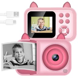 Kids Camera Instant Print Photo, Portable Thermal Printing Camera Toy with HD Digital Video, for 3-12 Years Old Boys Girls