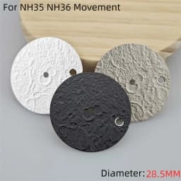 28.5MM Watch Dial 3D Moon Pattern Watch Face for NH35 NH36 Movement Mechanical Watch Diy Parts