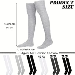 5 Pairs Women's Random Long Socks - Professional Athletic Breathable Material, Ideal for Year-Round Wear