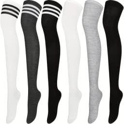 5 Pairs Women's Random Long Socks - Professional Athletic Breathable Material, Ideal for Year-Round Wear