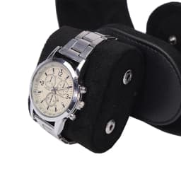 1 Slot Brown/Black Vintage Leather Travel Roll Storage Organizers Watch Portable Case Box