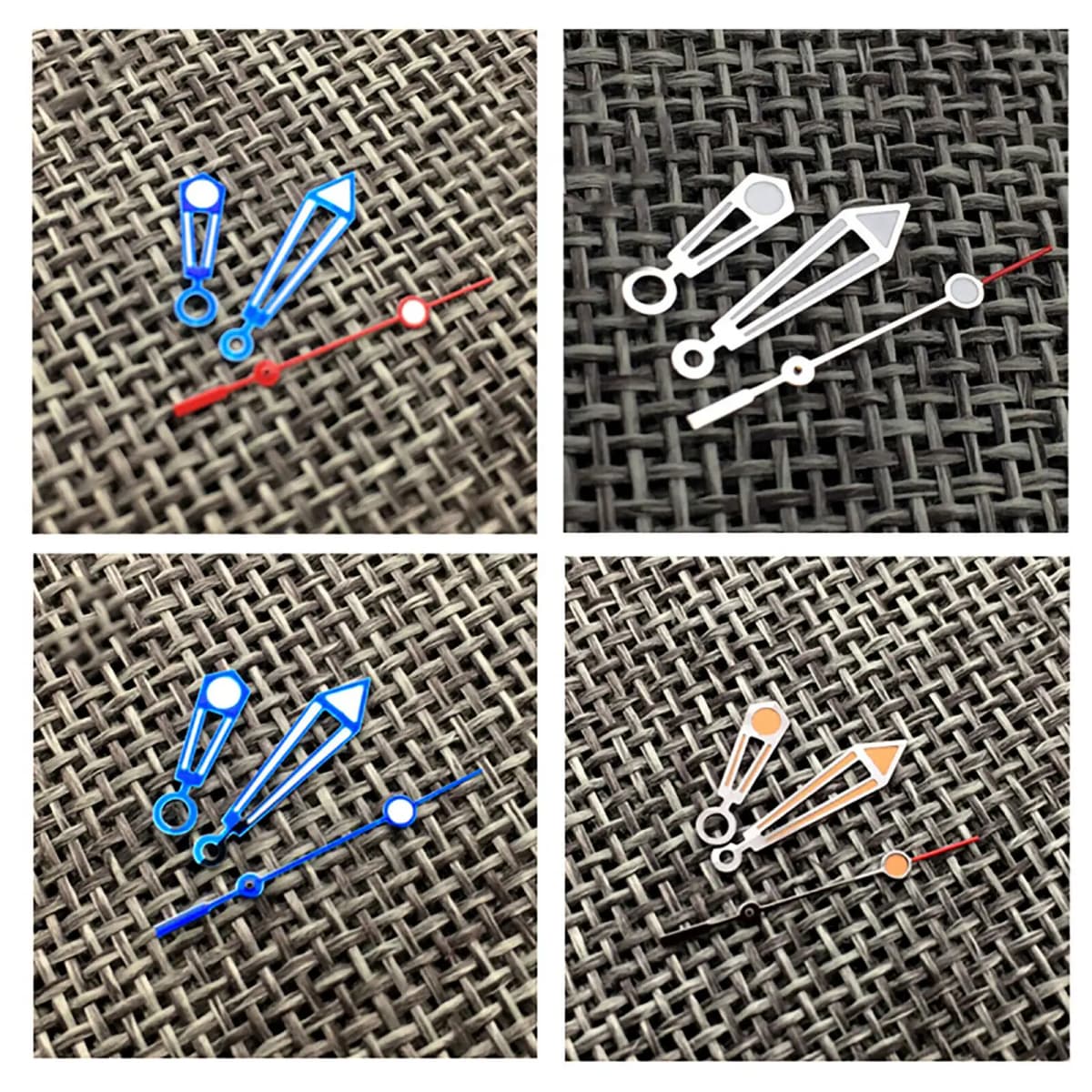 Modified Watch Hands for NH35/ NH36/SKX007/SBBN Movement Filled with White/ Oil Green Luminescent Watch Hand Replacement Parts