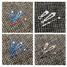 Modified Watch Hands for NH35/ NH36/SKX007/SBBN Movement Filled with White/ Oil Green Luminescent Watch Hand Replacement Parts