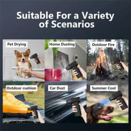130000RPM Mini Fan Electric Air Duster Adjustable Wind Speed Portable Fan Violent Blower Rechargeable Car Cleaning