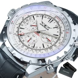 JARAGAR Fashion Sports Automatic Mechanical Watch for Men Multifunctional Small Dials Leather Steel Strap Business Mens Watches