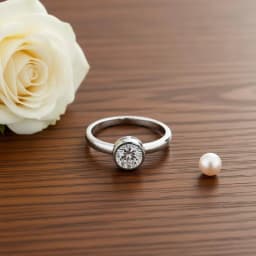 Simple Round Cubic Zirconia Jewelry Women Trendy 925 Sterling Silver Rings for Female Wedding Bridal Anillos Hot Sale