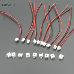 10 PCS Mini Micro Female JST 1.25 1.25mm 2-Pin 2PIN /3/4/5/6P Pin Connector Plug with 80mm 100mm 150mm 200mm Wires Cables