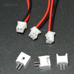 10 PCS Mini Micro Female JST 1.25 1.25mm 2-Pin 2PIN /3/4/5/6P Pin Connector Plug with 80mm 100mm 150mm 200mm Wires Cables
