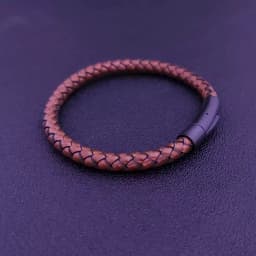 TYO Custom Minimalist Stainless Steel Watch Real Leather Braided Bangle Bracelet for Men's Women Fashion Jewelry Gifts