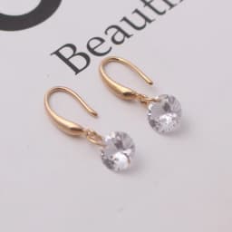Dangle Drop Earrings Lady Elegant Fashion Noble Zircon Crystal Earring For Women Jewelry Dainty Boucle Mujer Brincos