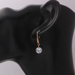 Dangle Drop Earrings Lady Elegant Fashion Noble Zircon Crystal Earring For Women Jewelry Dainty Boucle Mujer Brincos