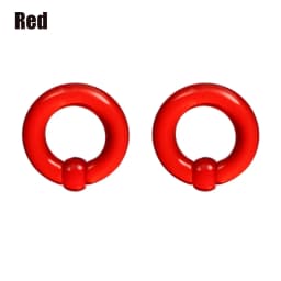 2pcs Acrylic BCR Big Large Size Captive Bead Ring Ear Tunnel Plug Expander Gauges Nose Septum Ring Earring Piercing Body Jewelry