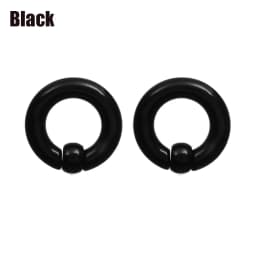 2pcs Acrylic BCR Big Large Size Captive Bead Ring Ear Tunnel Plug Expander Gauges Nose Septum Ring Earring Piercing Body Jewelry