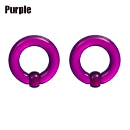 2pcs Acrylic BCR Big Large Size Captive Bead Ring Ear Tunnel Plug Expander Gauges Nose Septum Ring Earring Piercing Body Jewelry