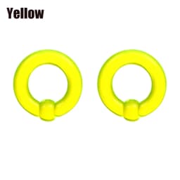 2pcs Acrylic BCR Big Large Size Captive Bead Ring Ear Tunnel Plug Expander Gauges Nose Septum Ring Earring Piercing Body Jewelry