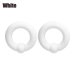 2pcs Acrylic BCR Big Large Size Captive Bead Ring Ear Tunnel Plug Expander Gauges Nose Septum Ring Earring Piercing Body Jewelry