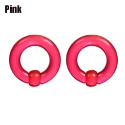 2pcs Acrylic BCR Big Large Size Captive Bead Ring Ear Tunnel Plug Expander Gauges Nose Septum Ring Earring Piercing Body Jewelry