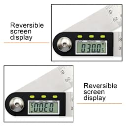 SHANHR 200mm/300 mm Digital Meter Angle Inclinometer Angle Digital Ruler Electron Goniometer Protractor Angle Finder