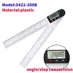 SHANHR 200mm/300 mm Digital Meter Angle Inclinometer Angle Digital Ruler Electron Goniometer Protractor Angle Finder