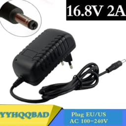 16.8V 2A Screwdriver Charger for 18650 Lithium Battery 14.4V 4Series Lithium Li-ion Battery Wall Charger AC 100V-240V EU/US Plug