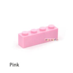 50PCS DIY Building Blocks Thick Figures Bricks 1x4 Dots Educational Creative Size Compatible With Brand Toys for Children 3010