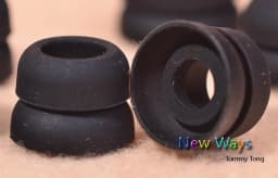 5mm Original Two Layer Silicone In-Ear Earphone Earbuds Ear Pads Covers Eartips Replacement Headphone Earplugs 6pcs/3pairs