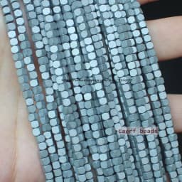 Natural Hematite Very Shining! Faceted Square Hematite Beads 15inch, For DIY Necklace Bracelat Jewelry Making