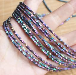 Natural Hematite Very Shining! Faceted Square Hematite Beads 15inch, For DIY Necklace Bracelat Jewelry Making
