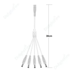 5.5mm 2.1mm 1 To 2/3/4/5/6/8 Way DC Power Splitter Cable 5V 12V Power Adapter Connector Cord For LED Strip Lights CCTV Camera