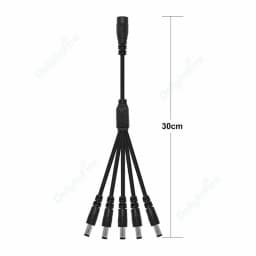 5.5mm 2.1mm 1 To 2/3/4/5/6/8 Way DC Power Splitter Cable 5V 12V Power Adapter Connector Cord For LED Strip Lights CCTV Camera