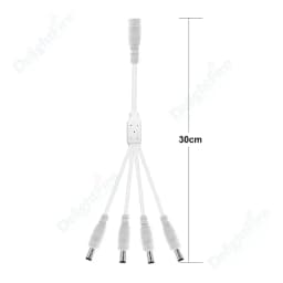 5.5mm 2.1mm 1 To 2/3/4/5/6/8 Way DC Power Splitter Cable 5V 12V Power Adapter Connector Cord For LED Strip Lights CCTV Camera