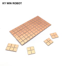 100pcs FR4 PCB 6.5*7mm Double Side Copper Clad Plate DIY PCB Kit Laminate Circuit Board 0.65x0.7cm 6.5x7x1.0mm