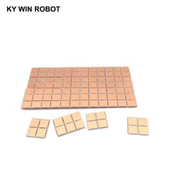 100pcs FR4 PCB 6.5*7mm Double Side Copper Clad Plate DIY PCB Kit Laminate Circuit Board 0.65x0.7cm 6.5x7x1.0mm