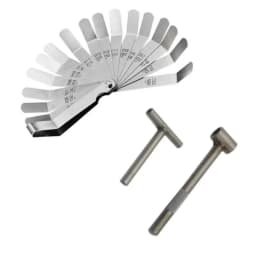 Motorcycle Engine Valve Screw Adjusting Spanner Tool Valve clearance adjustment tools + Feeler gauge 0.02-1