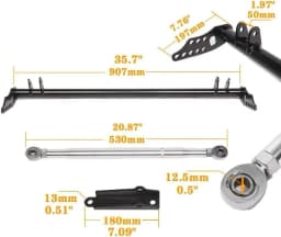 NEW Front Traction Control Lower Tie Bar Kit for 1992-2001 Honda Civic Acura Integra for 1993-1997 Honda DEL SOL