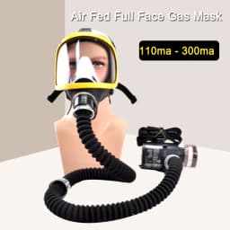 Protective Electric Constant Flow Supplied Air Fed Full Face Gas Mask Respirator Mask Workplace Safety Supplie Respirator System