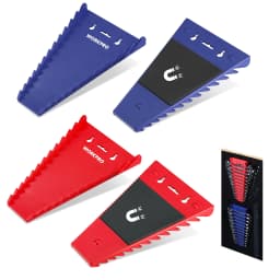 WORKPRO Magnetic Wrench Organizer Wrench Holder Set for Tool Box Drawer, Wrench Rack Tool Trays SAE and Metric (without tool)