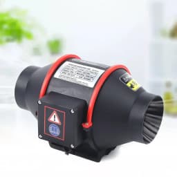 310 CFM Silent Exhaust Inline Duct Fan – 4" Ventilation Blower for Air Circulation