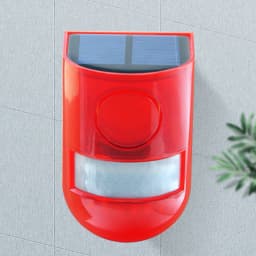 Motion Sensor Alarm Waterproof Solar Infrared Motion Sensor Alarm Remote Control Multifunctional Portable for Home Outdoor