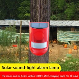 Motion Sensor Alarm Waterproof Solar Infrared Motion Sensor Alarm Remote Control Multifunctional Portable for Home Outdoor