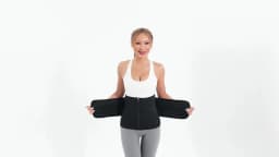 Adjustable Waist Trainer for Women, Double Belts Neoprene Corset with Zipper, Workout Cincher for Tummy Control & Back Support